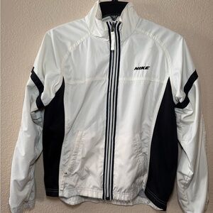 Nike Men's Black and White Windbreaker